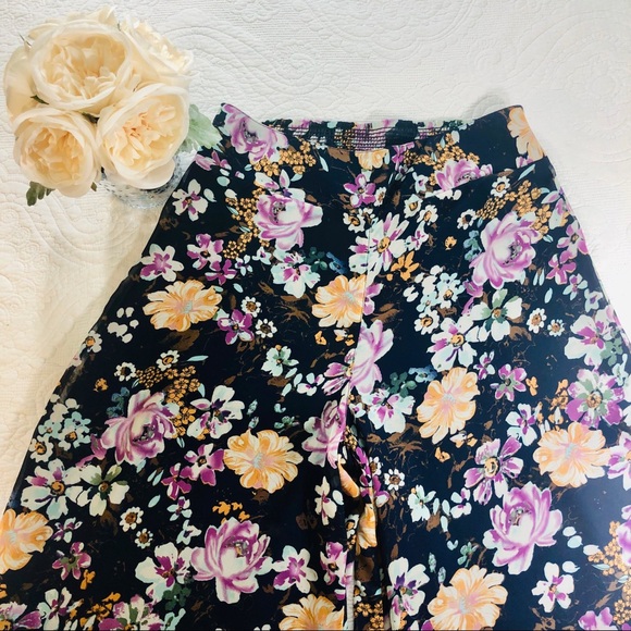 Wide leg floral print palazzo pants - Picture 5 of 5